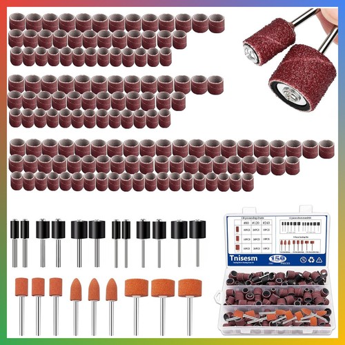 159pc sanding drum set rotary - set,
